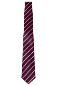 Rød/hvit/blå stripete slips