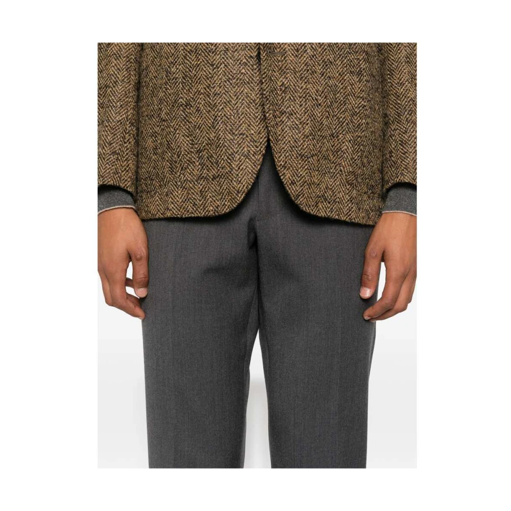 Rota Donkergrijze Wolmix Tailored Broek Gray Heren