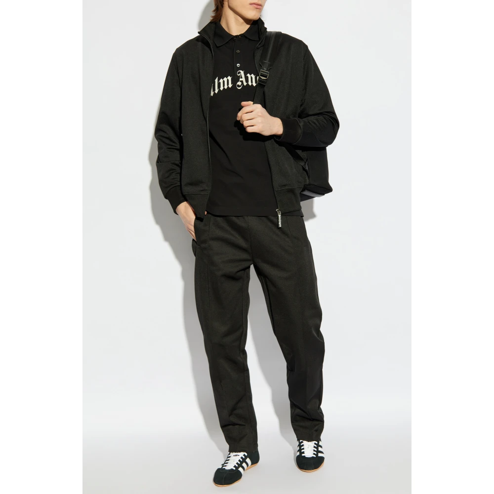 Palm Angels Sweatshirt met opstaande kraag Black Heren
