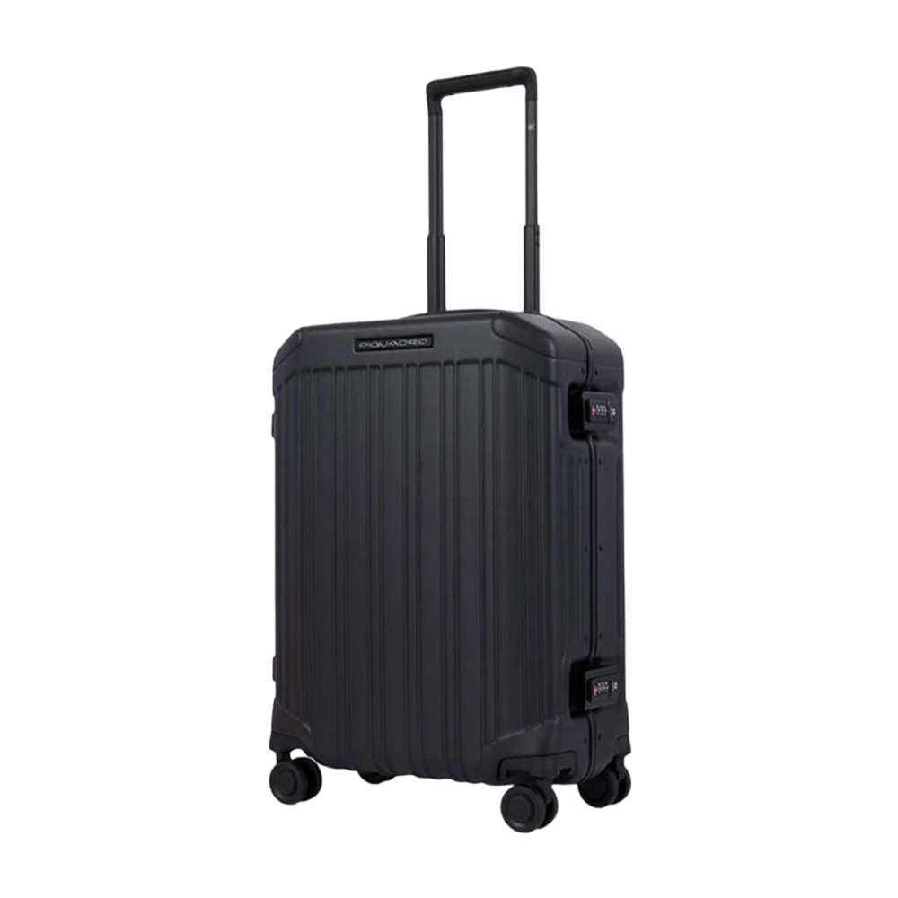 Piquadro Zwarte Koffer Stijlvol en Black Unisex