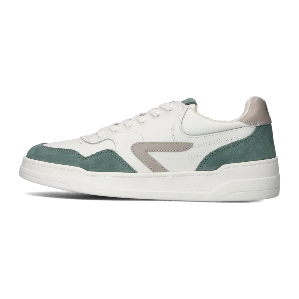 HUB Witte Lage Sneakers Heren Schoenen Veelkleurig Multicolor