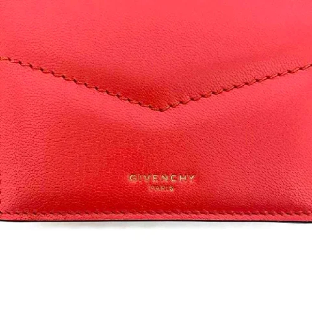Givenchy Pre-owned Leather wallets Red Dames