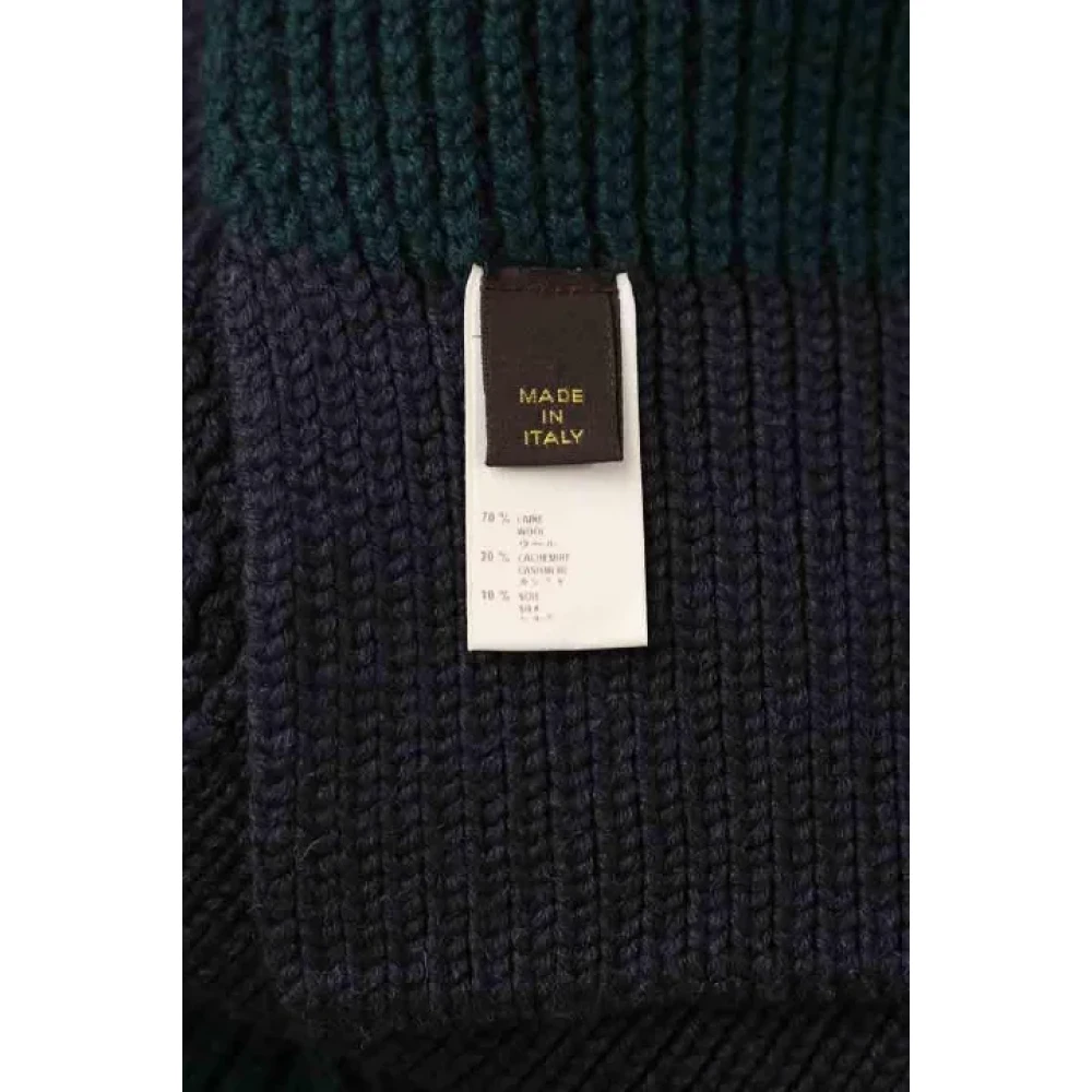 Louis Vuitton Vintage Pre-owned Wool scarves Black Heren