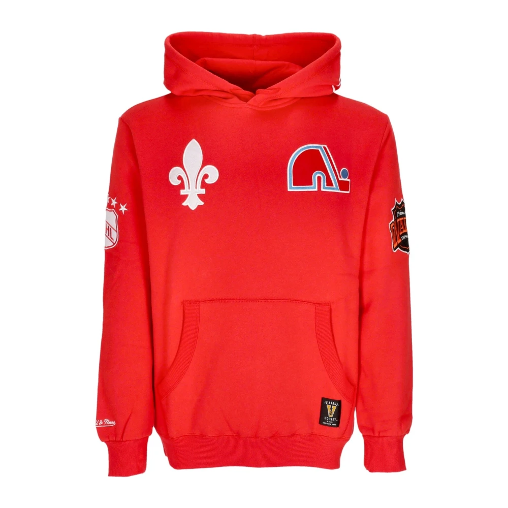 Mitchell & Ness Quebec Nordiques Fleece Hoodie Rood Red Heren