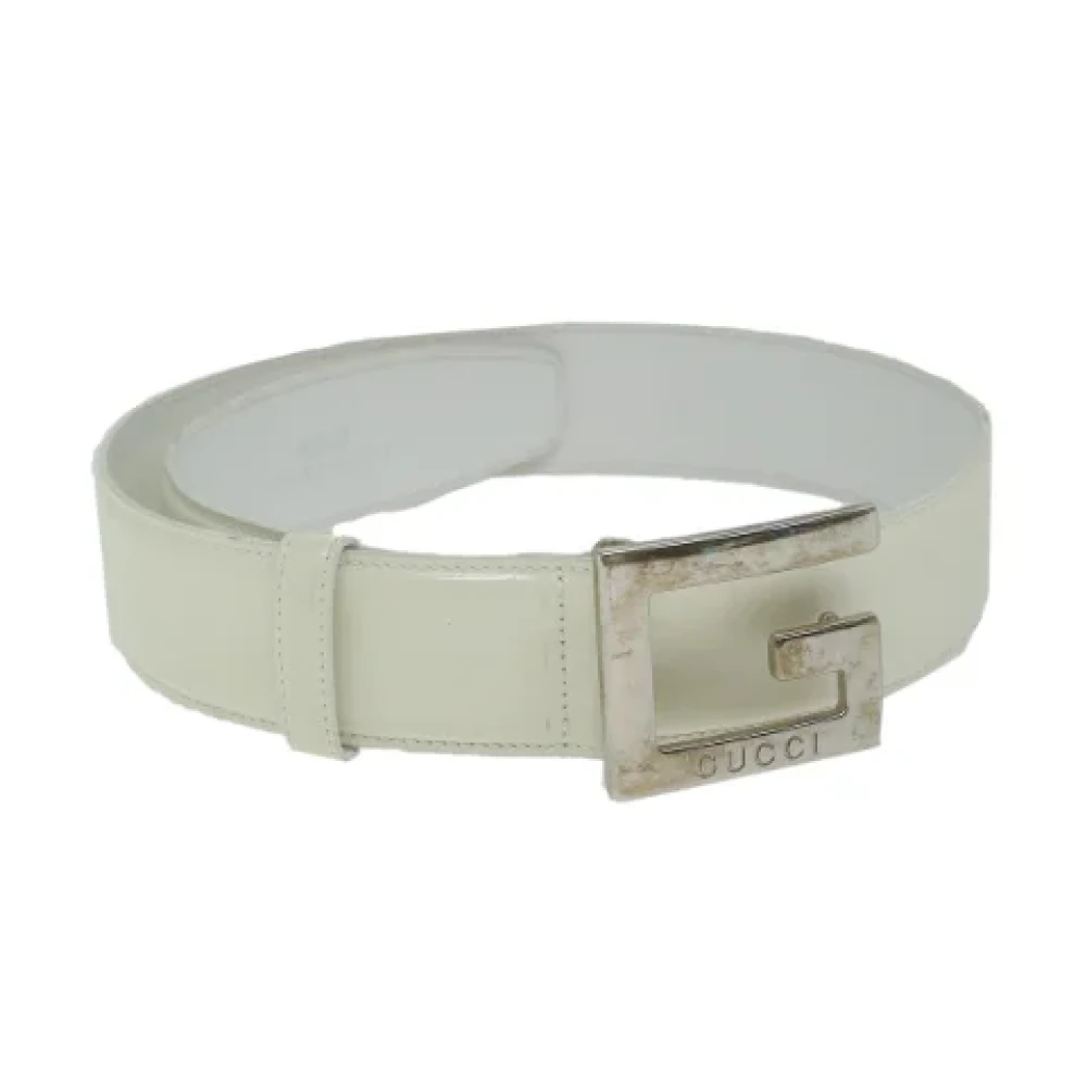 Gucci Vintage Pre-owned Leather belts White Dames