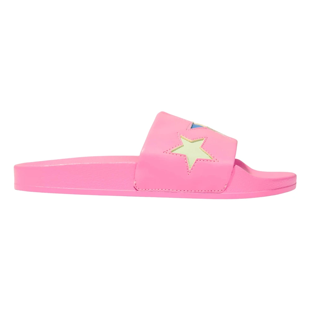 Stella Mccartney Girls Pink Star Sliders For