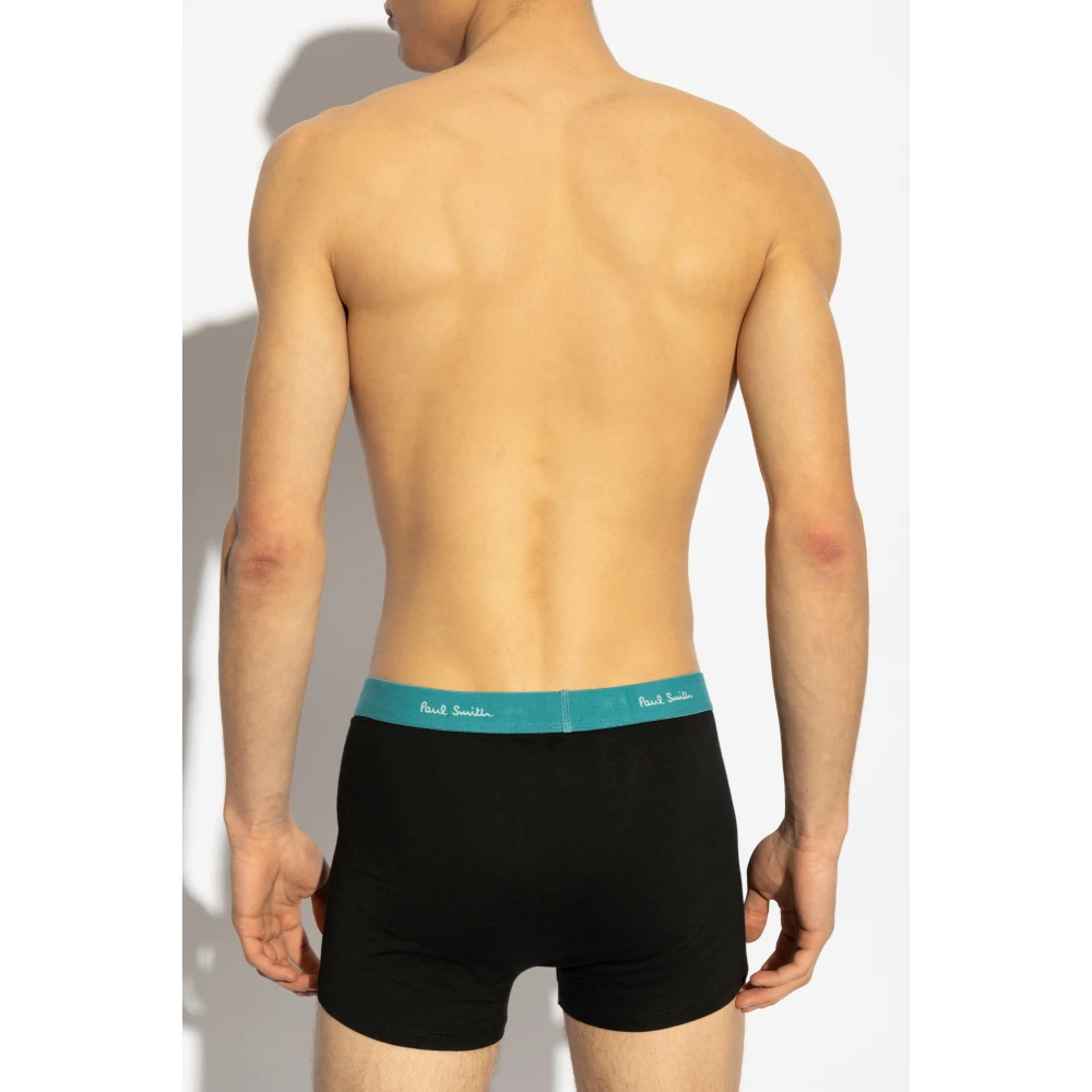 Paul Smith Driepak katoenen boxershorts Black Heren