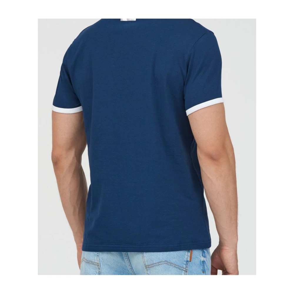 Bikkembergs Heren Basic T-shirt Blue Heren