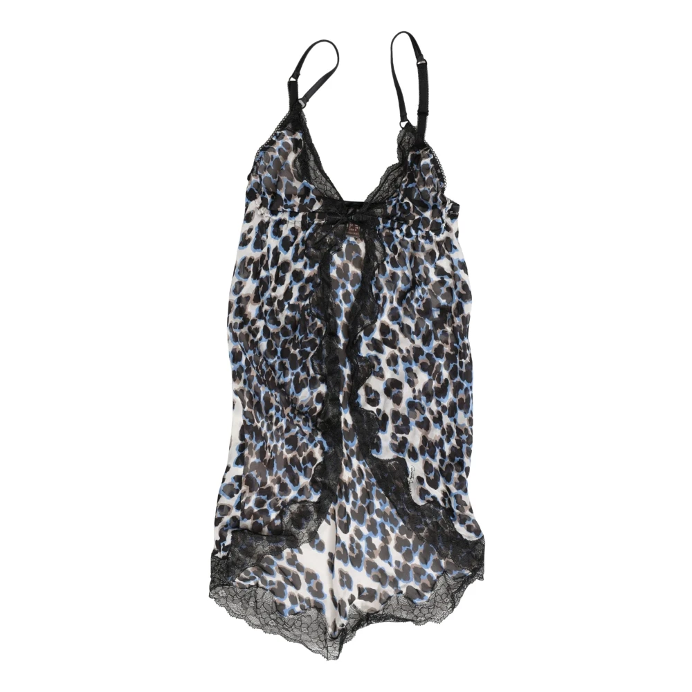 Roberto Cavalli Multicolor Leopard Babydoll Chemise Underwear - IT42|M - Image 2