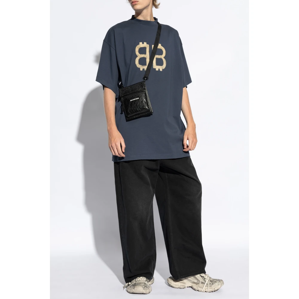 Balenciaga T-shirt met logo Gray Heren