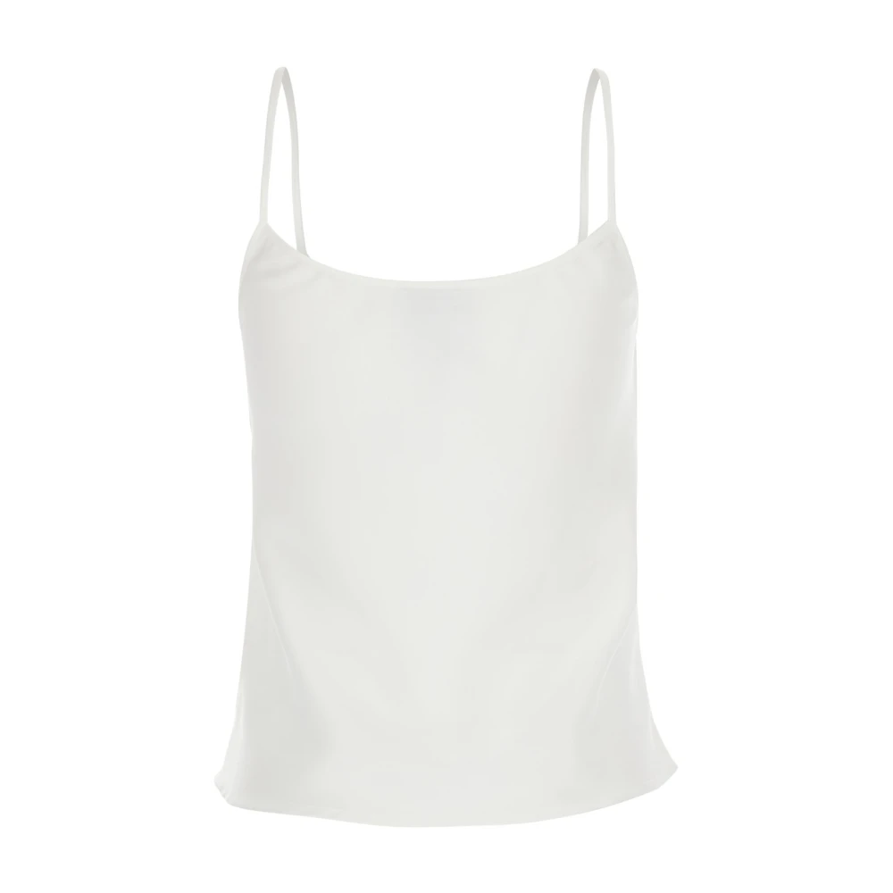 Plain Units Witte Satijnen Top White Dames