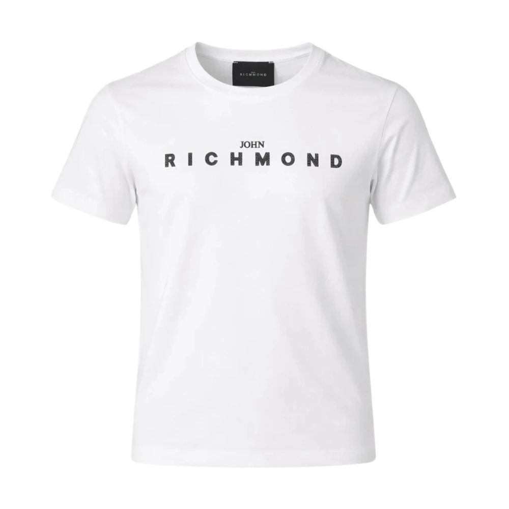 John Richmond Girls White Kids Short Sleeve T-Shirts, 8 Y, T-Shirt Con Stampa