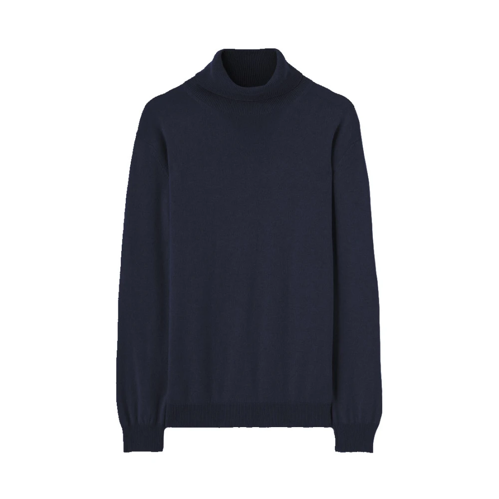 Luksuriøs Cashmere Turtleneck -avy, Størrelse 56