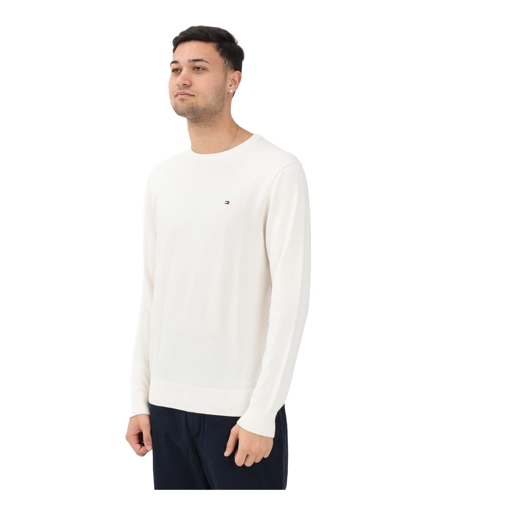 Tommy Hilfiger Herren Ivory Petal Rundhalspullover "Essential Cotton" Crewneck Regular Fit Premium Mode erhältlich in Größe L/S/XL/XXL von Baur - Bild 7