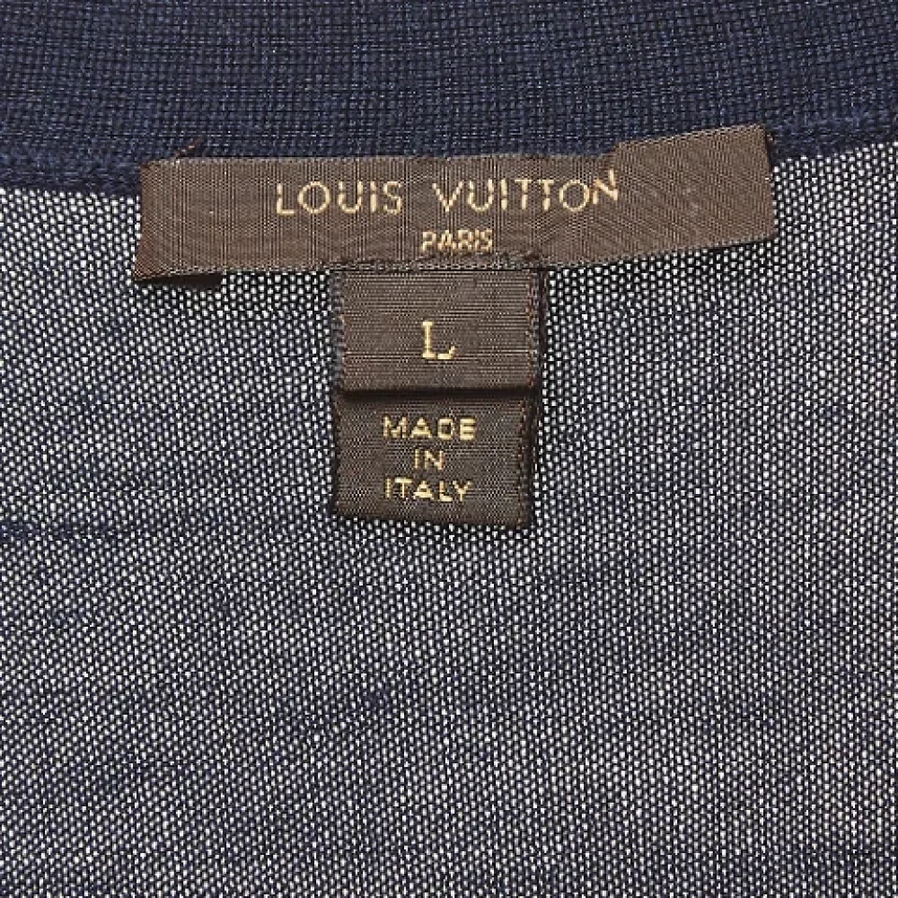 Louis Vuitton Vintage Pre-owned Knit tops Blue Dames