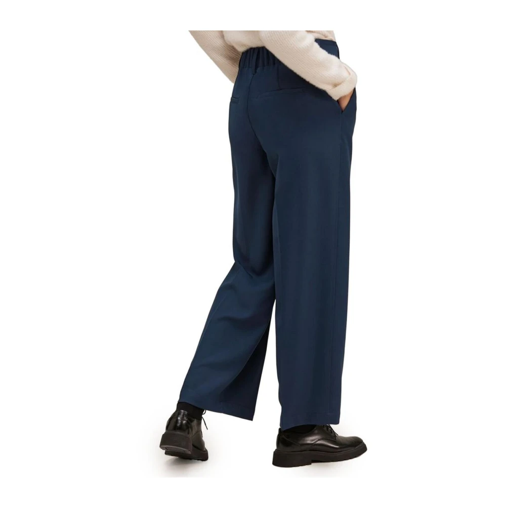 Street One Blauwe Polyester Regular Fit Broek Blue Dames