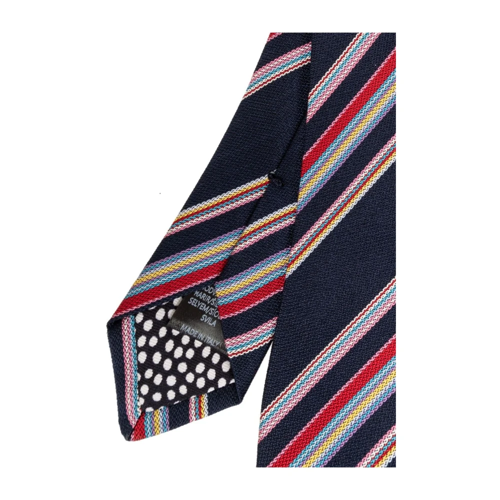 PS By Paul Smith Zijden stropdas met streepmotief Multicolor Heren