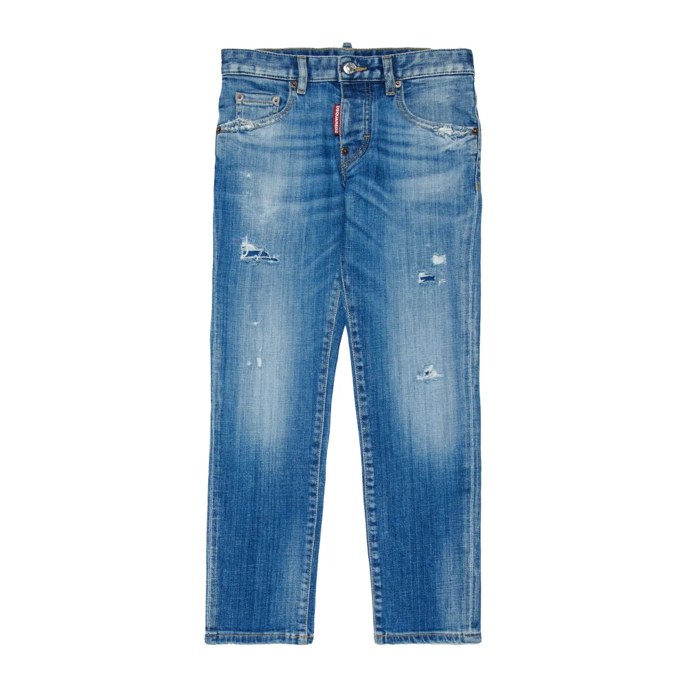 Dsquared2 Boys Blue Stanislav Straight-Leg Jeans - Jeans - 10 Y - Kids