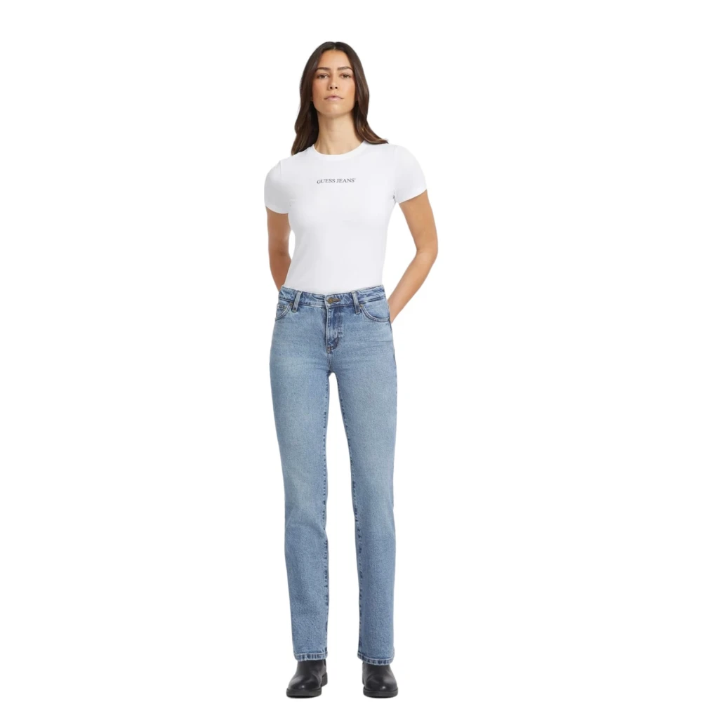 Guess Klassieke Straight Fit Denim Jeans Blue Dames