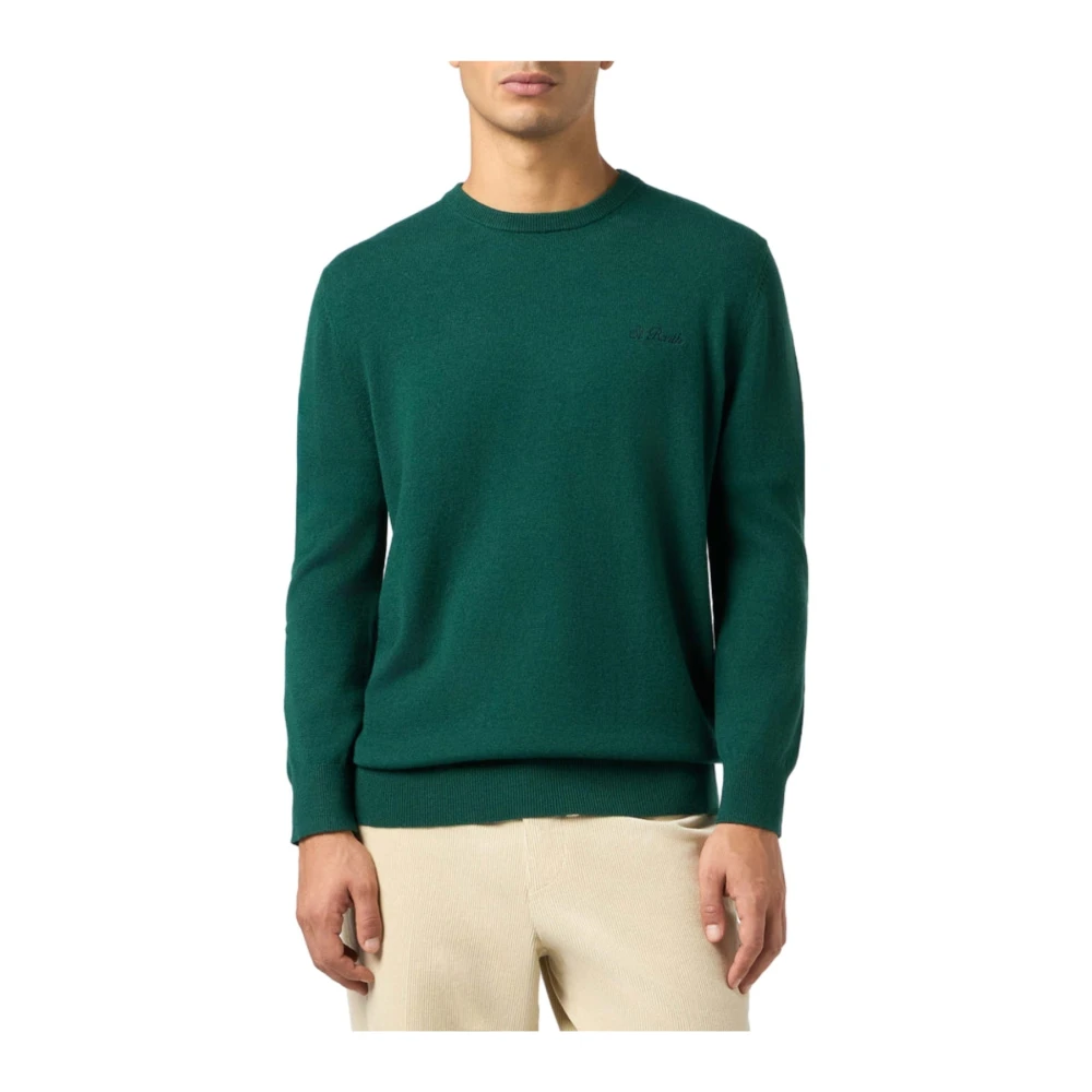MC2 Saint Barth Wolmix Cashmere Trui Green Heren