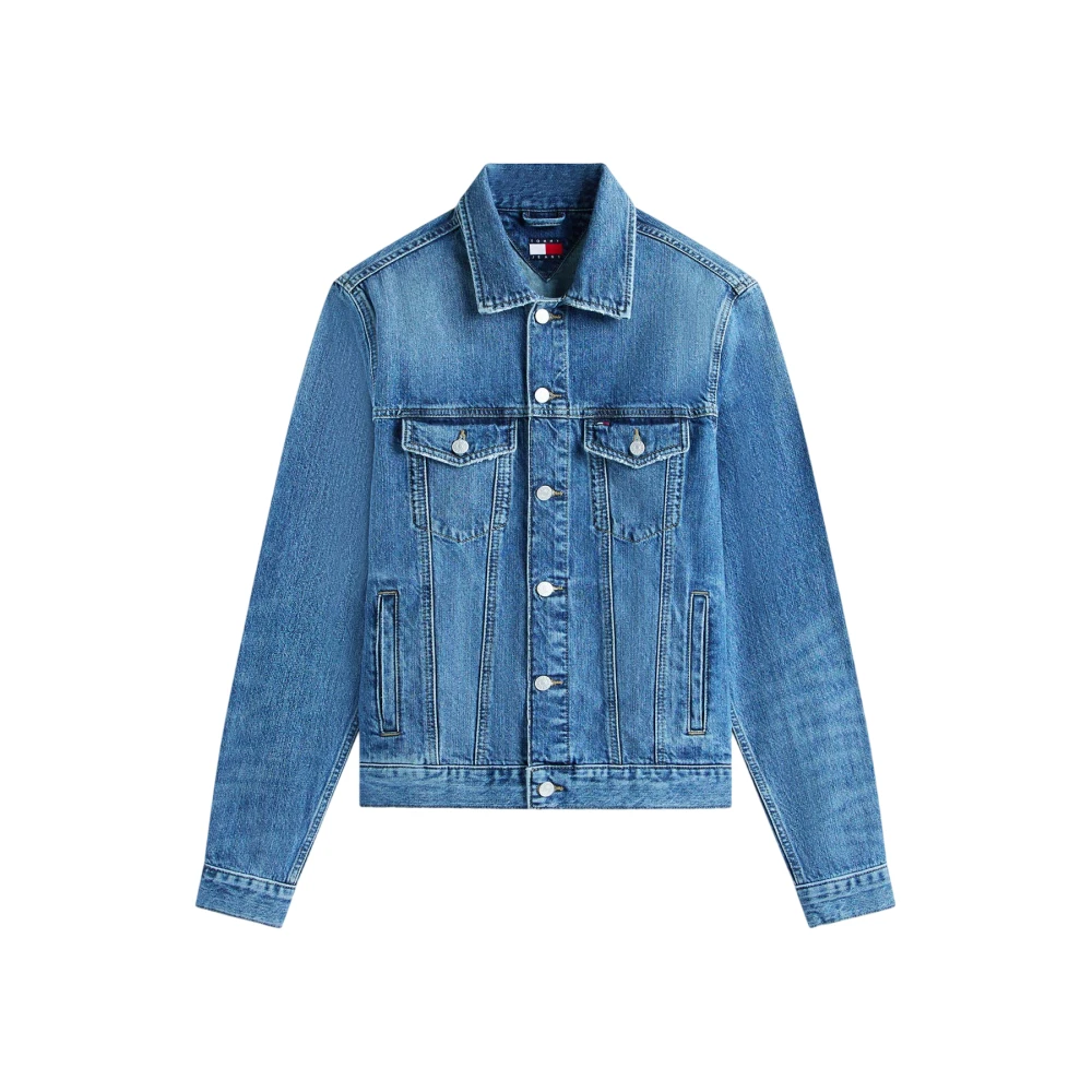 Tommy Jeans Men's Blue Denim Jackets, L, Ryan Regular Denim Jacket