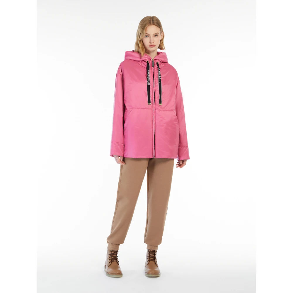 Max Mara Bruine Ribbroek met Logodetail Brown Dames