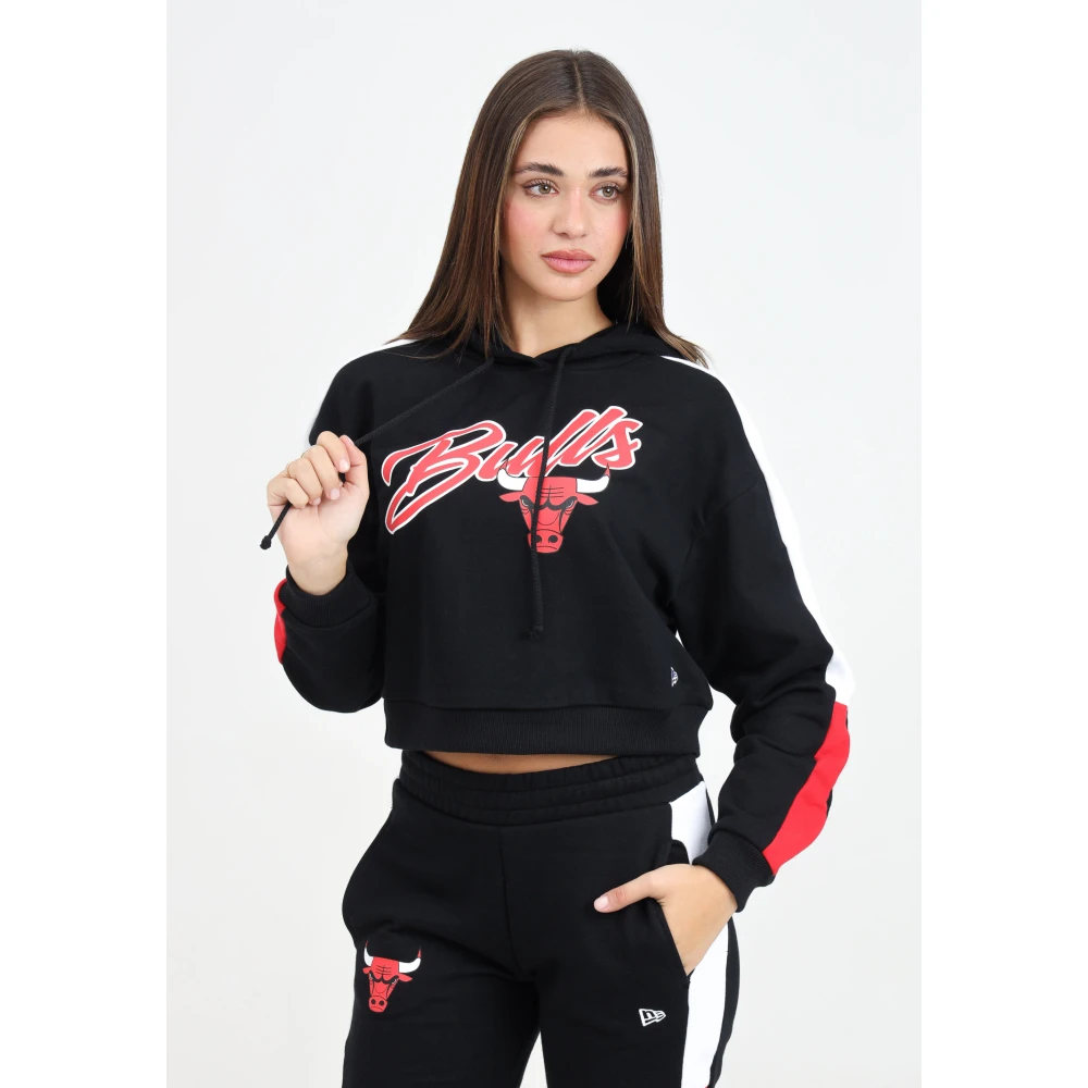 new era Chicago Bulls Colour Block Hoodie Black Dames
