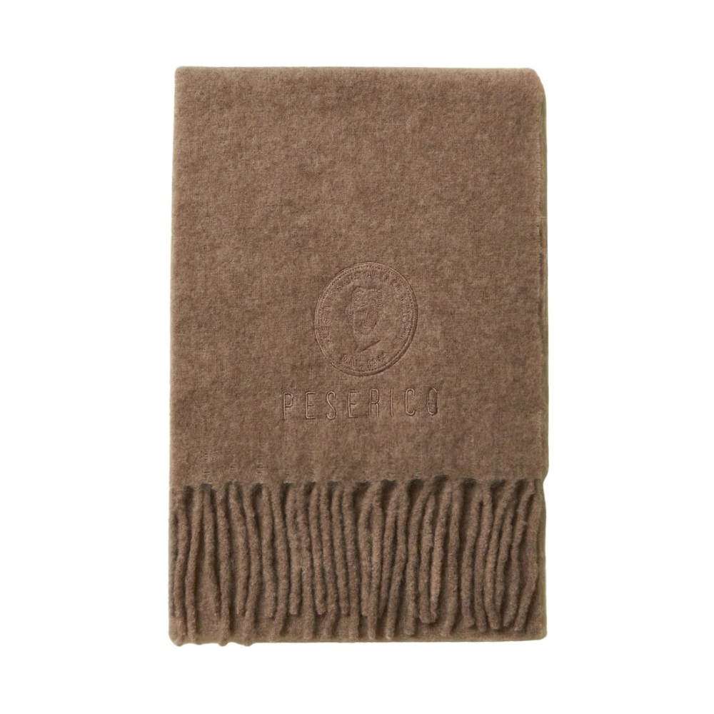 PESERICO Alpaca wolblend sjaal Brown Unisex