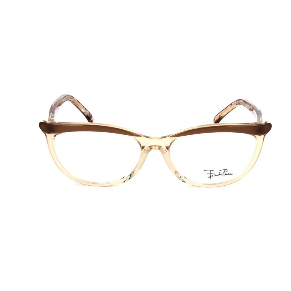 EMILIO PUCCI Bruine plastic frames met zandwijzer Brown Dames