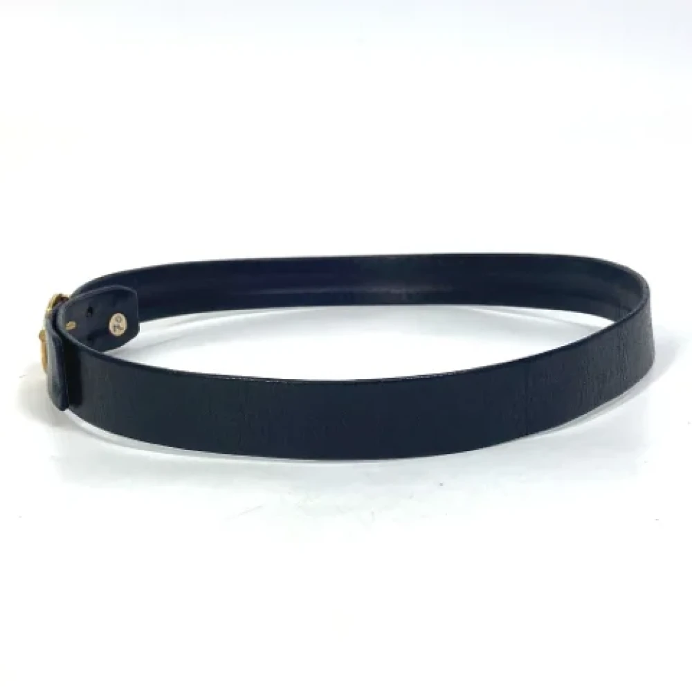 Chanel Vintage Pre-owned Leather belts Blue Dames