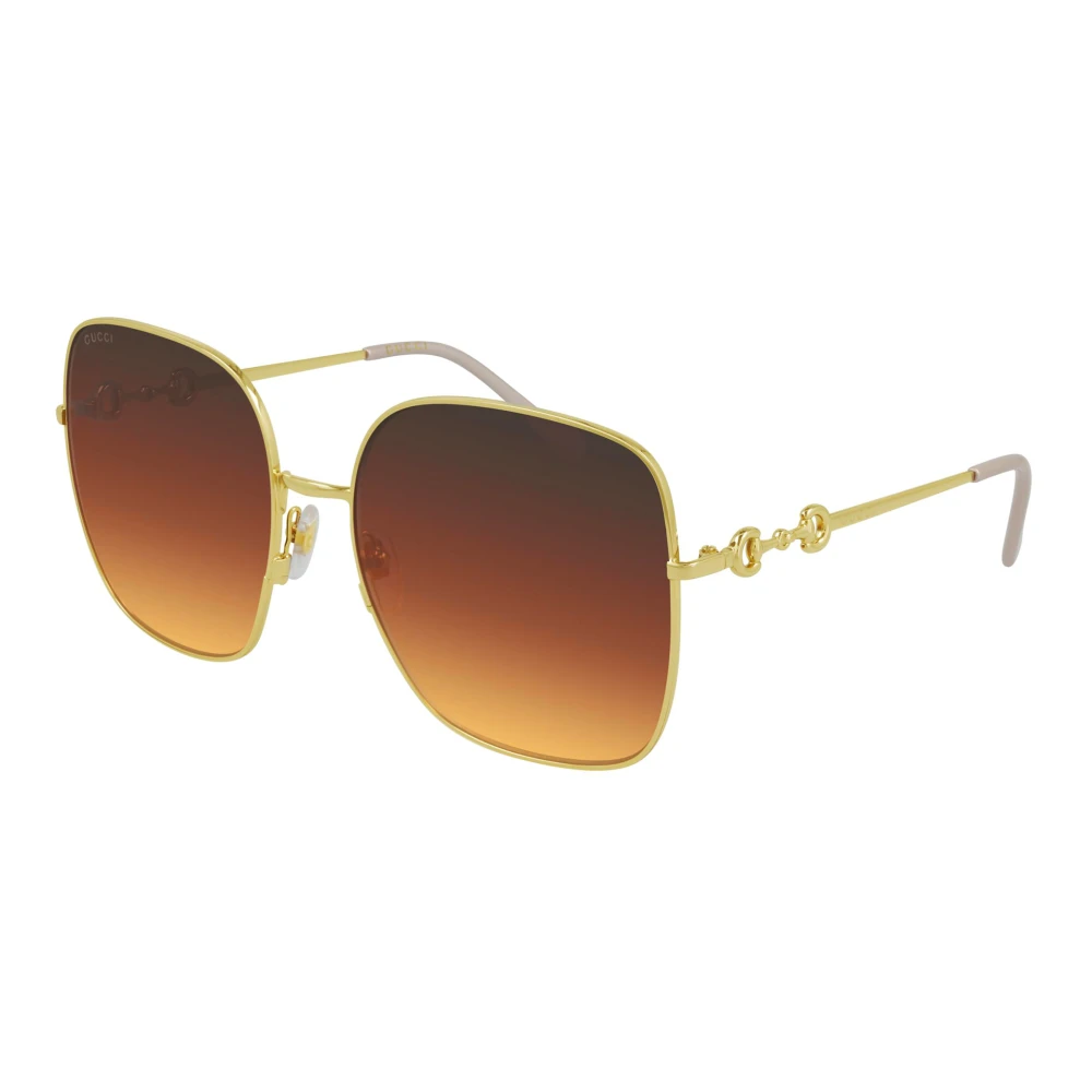 Gucci Women's Yellow Square Sunglasses - Sunglasses - 61 Mm - Accessories
