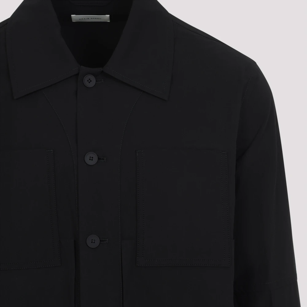 Craig Green Zwarte werkjas Black Heren