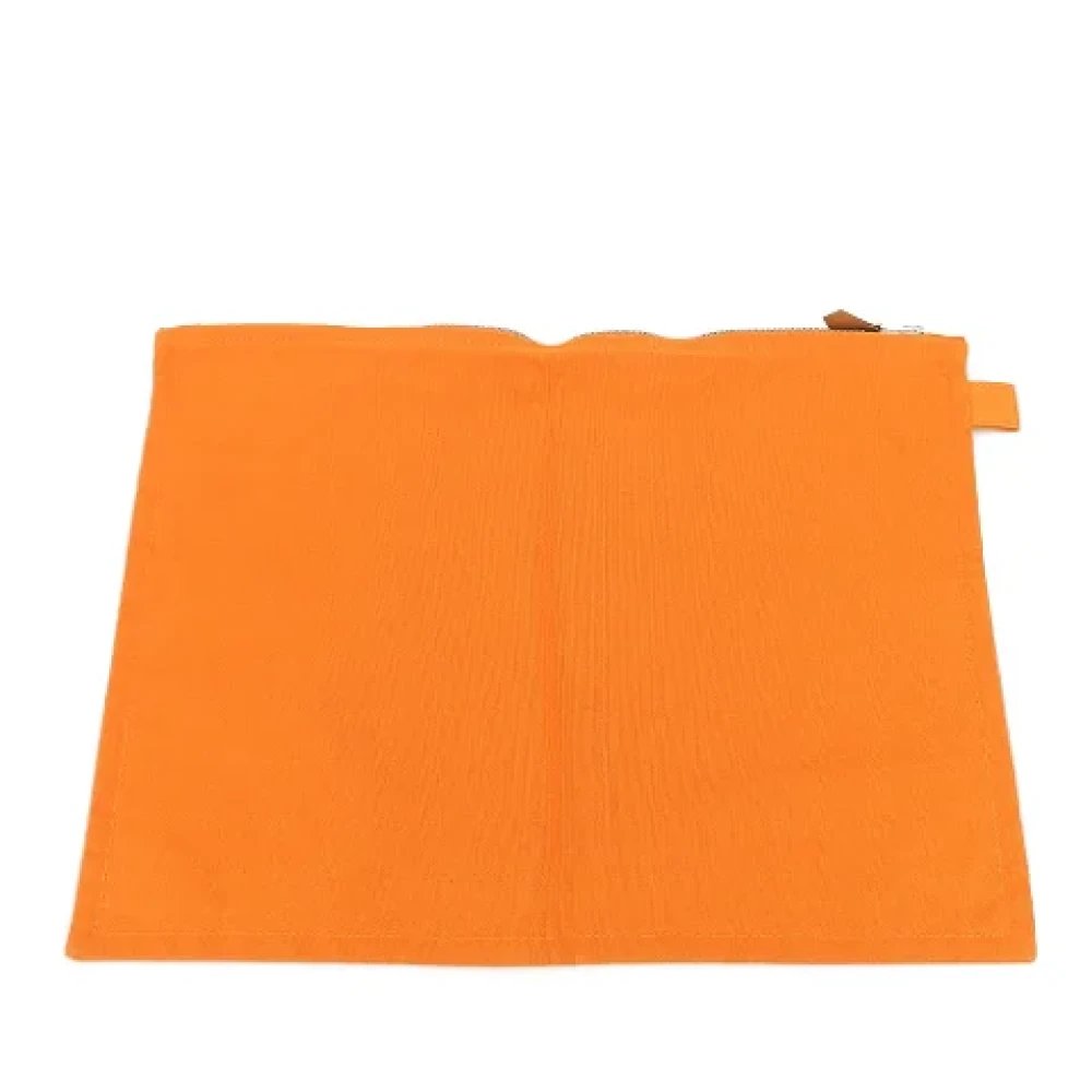 Hermès Vintage Pre-owned Canvas handbags Orange Dames