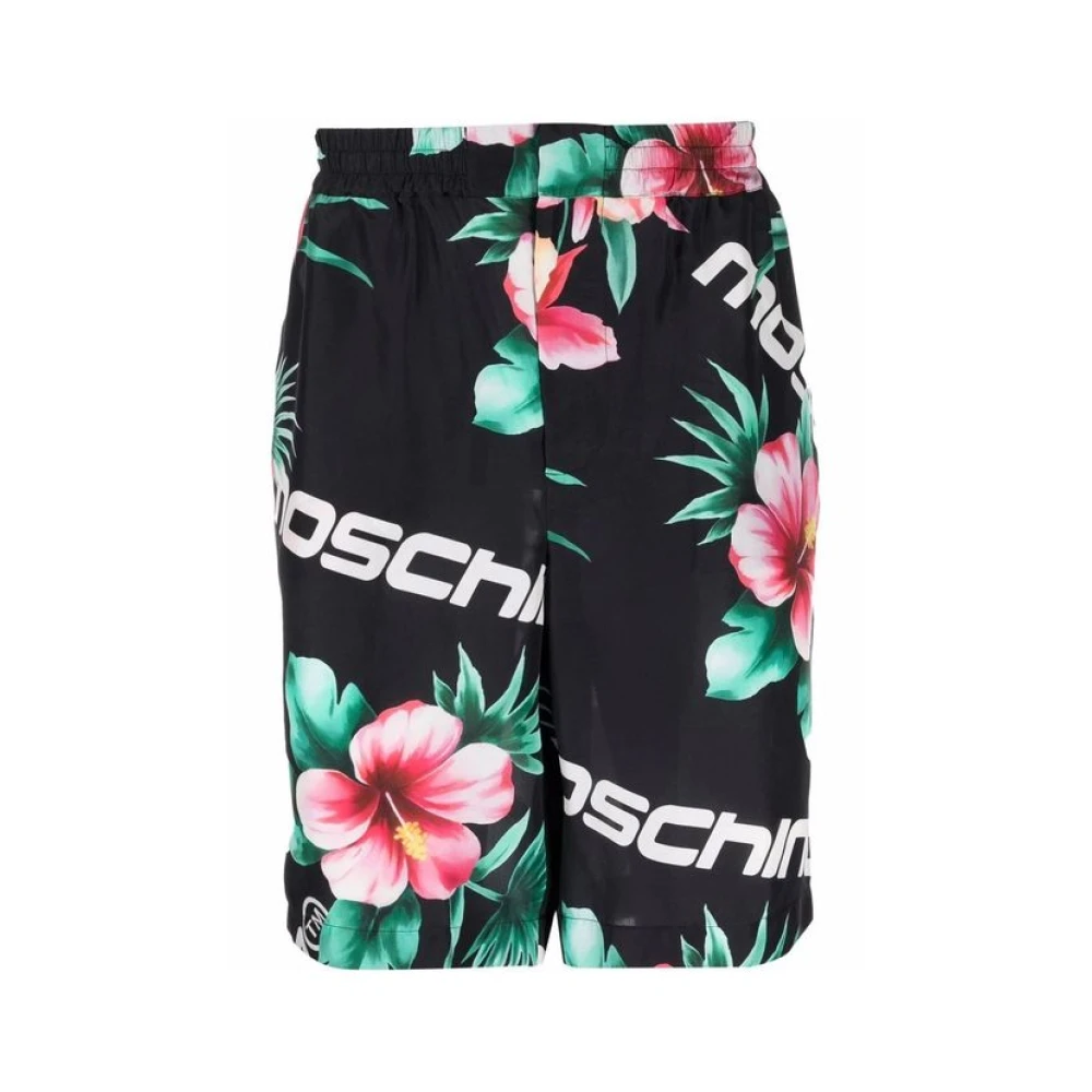 Moschino Uomo Multicolor Silk Shorts