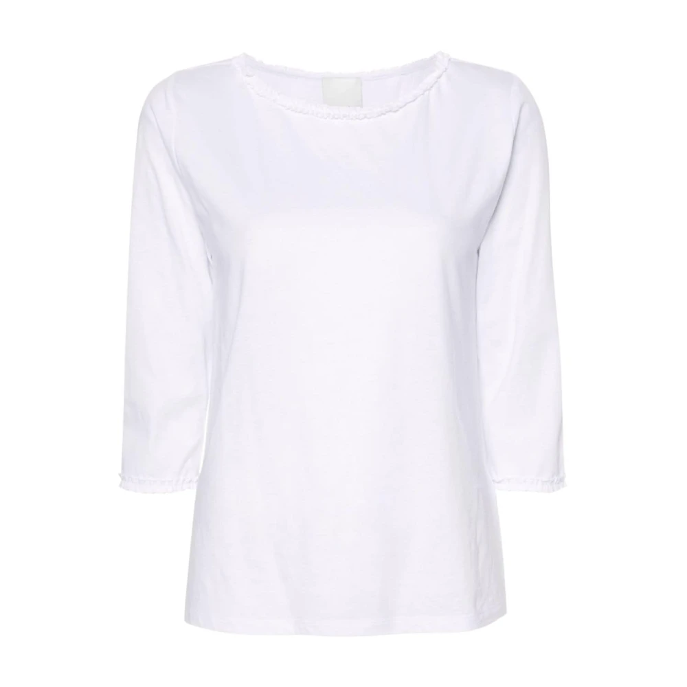 Allude Long Sleeve Tops White Dames