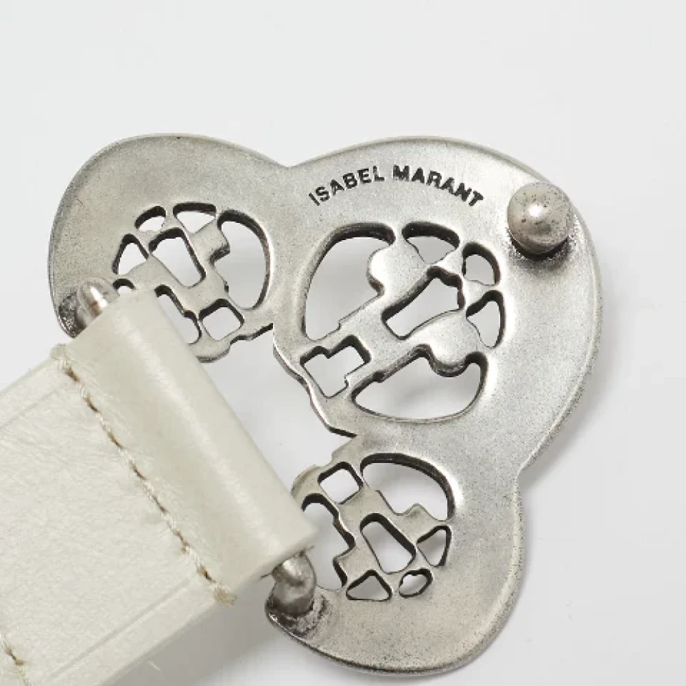 Isabel Marant Pre-owned Leather belts White Dames