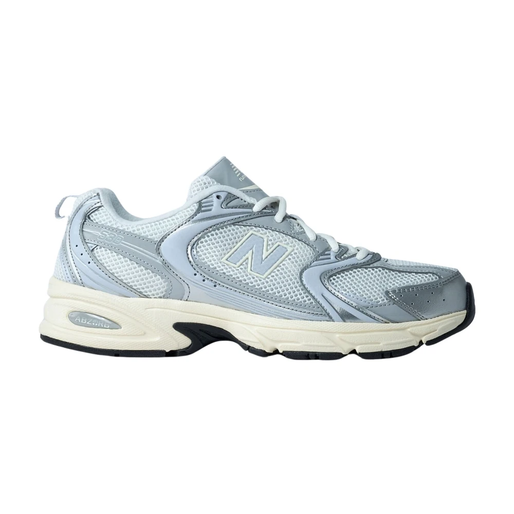 New Balance Men's Gray Sneakers, 9 Uk, Mesh And Metallic Trainers