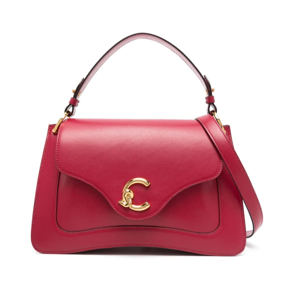 Coccinelle Rode Leren Tote Tas Red Dames