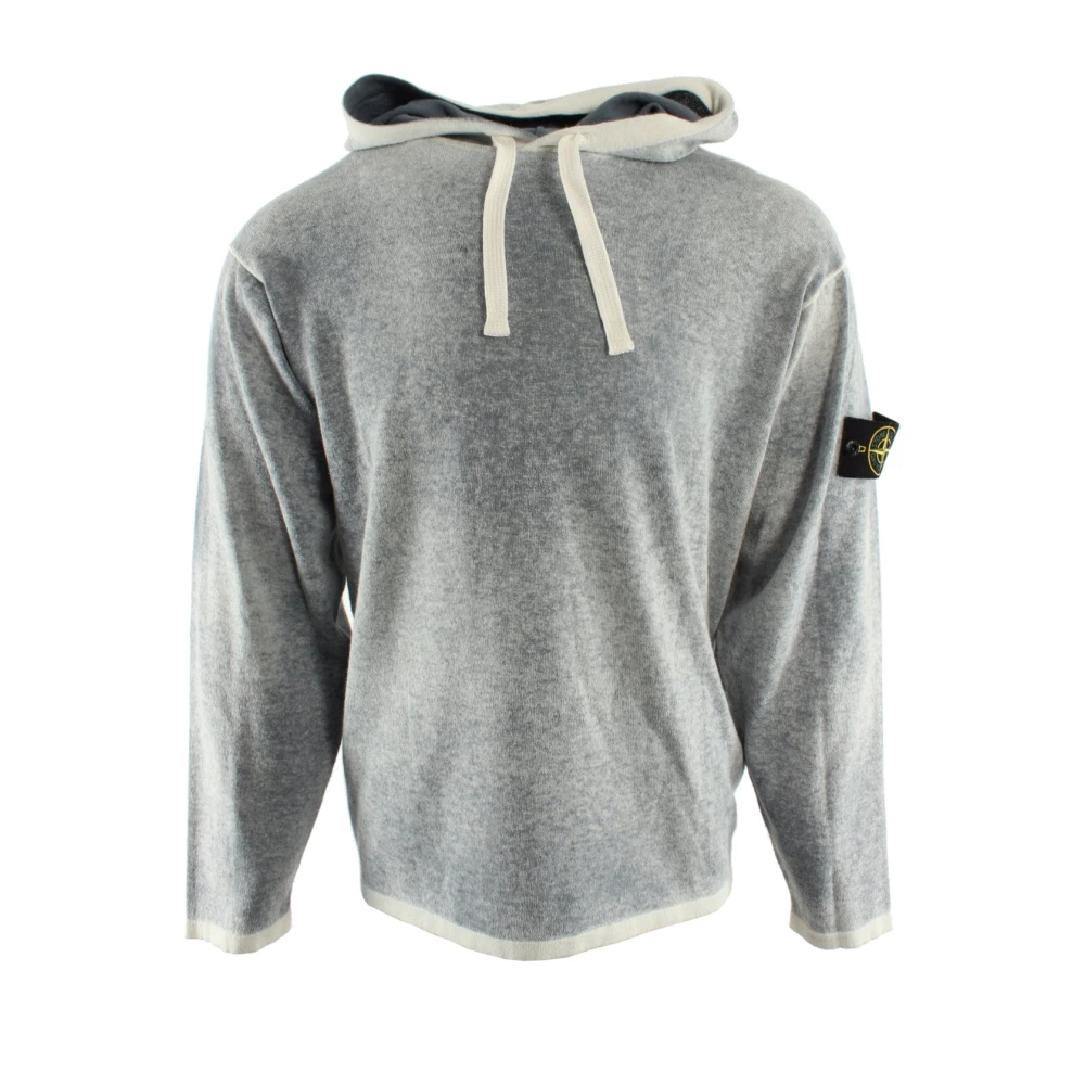 Stone Island Blue Hoodies, Male, M, Reversible Jumper