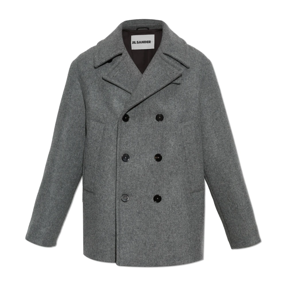 Jil Sander Wollen jas Gray Heren