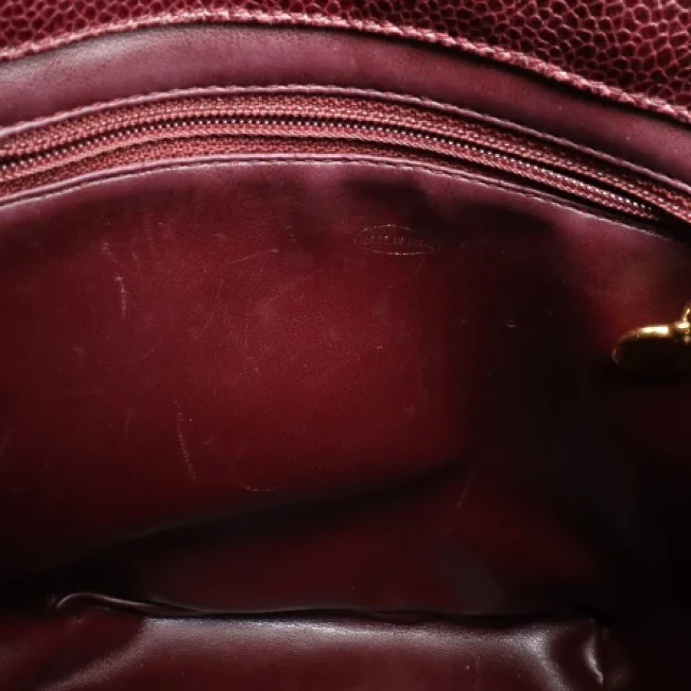 Chanel Vintage Pre-owned Leather chanel-bags Brown Dames
