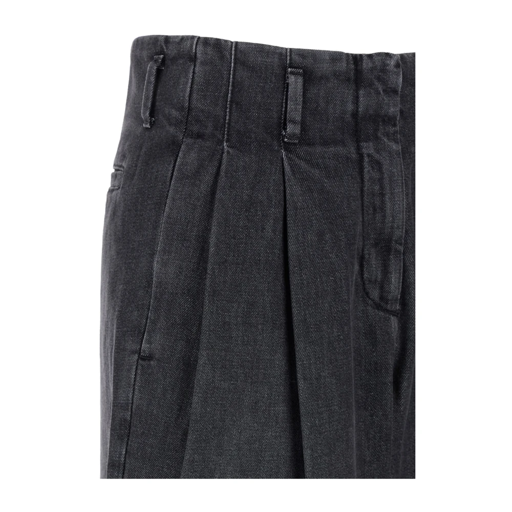 Golden Goose Wide Leg Denim Broek Gray Dames
