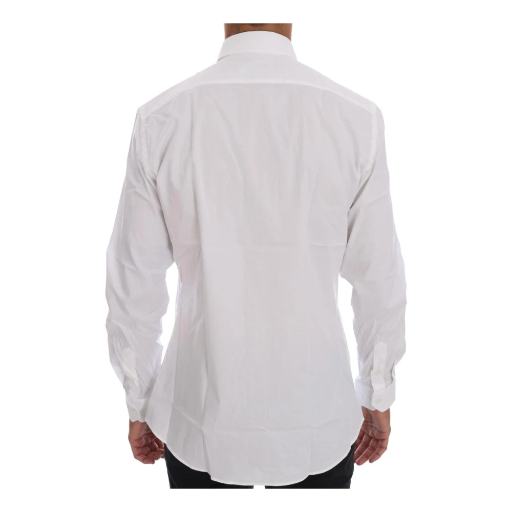 Moschino Slim Fit Overhemd met Geborduurd Hartlogo White Heren