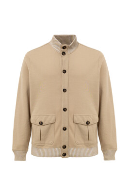 beige-button-up-sweater
