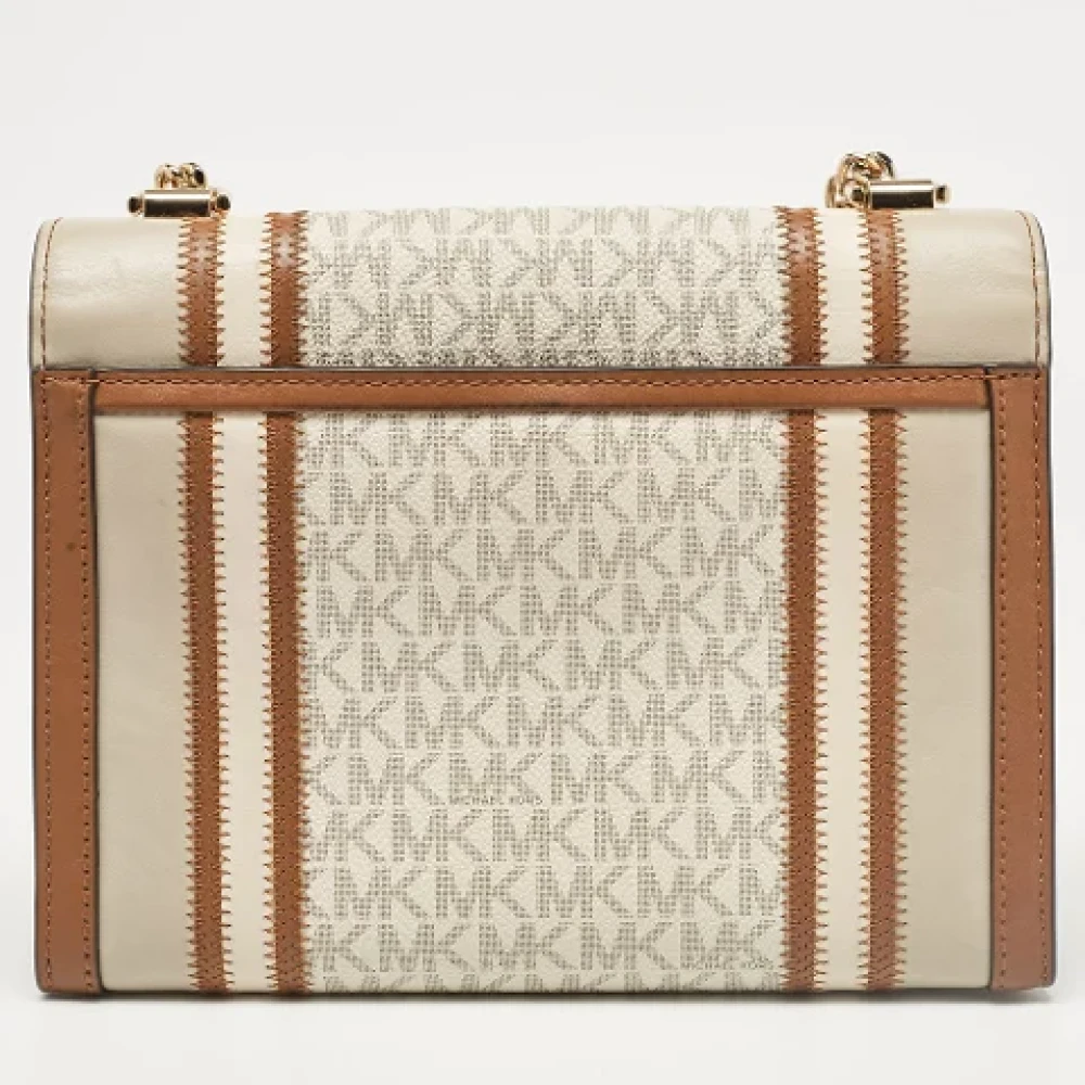 Michael Kors Pre-owned Canvas shoulder-bags Beige Dames