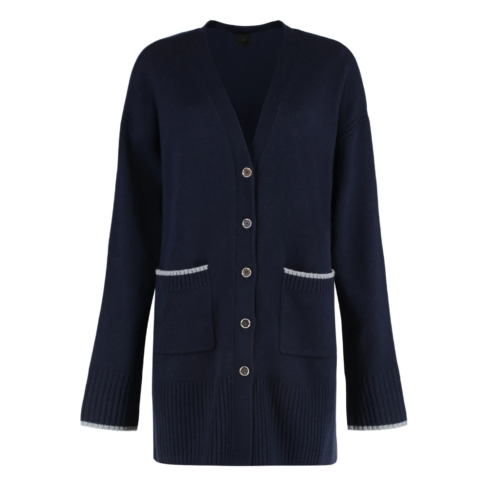 Pinko Women's Blue Tasmania Cardigan - Cardigans - M - Knitwear