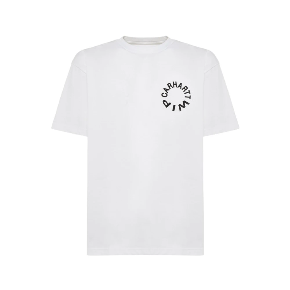 Carhartt WIP Effengekleurde Katoenen Scoop Neck T-Shirt White Heren