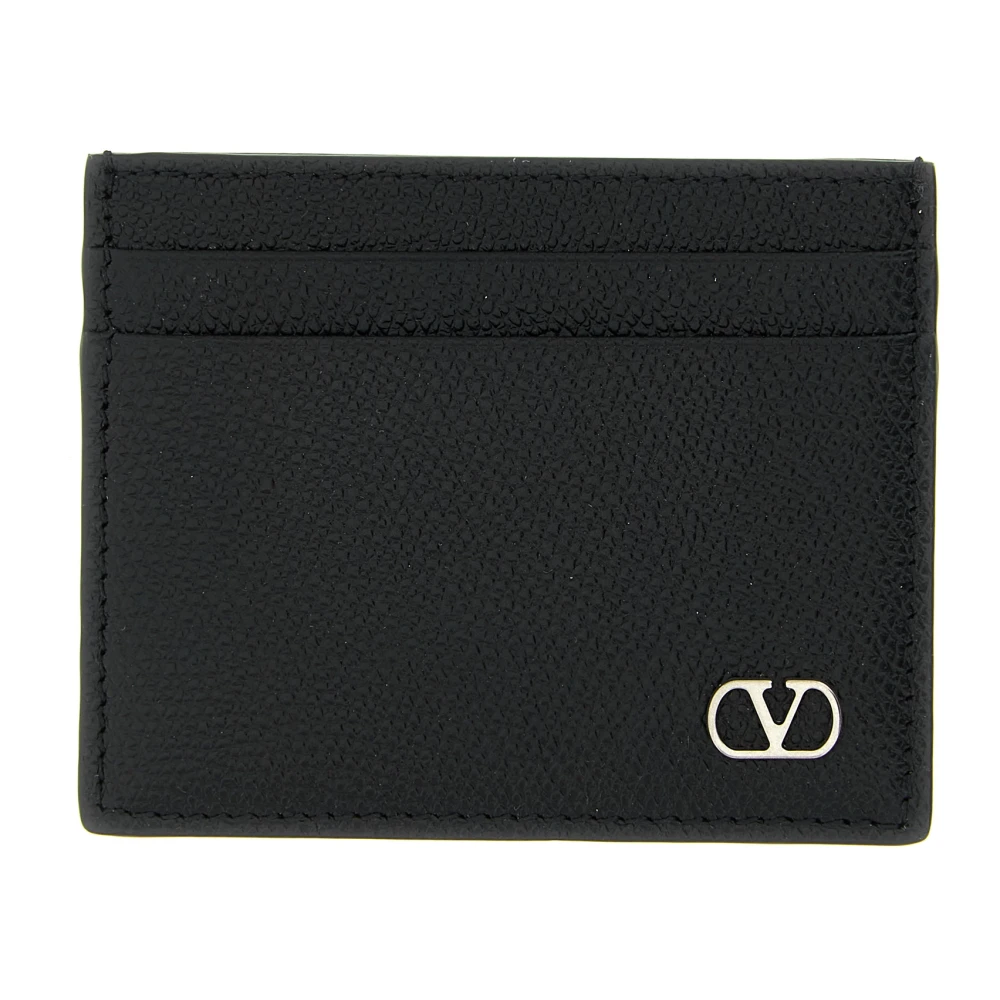 Valentino Garavani Men's Black Wallets & Cardholders, One Size, Vlogo Signature Cardholder