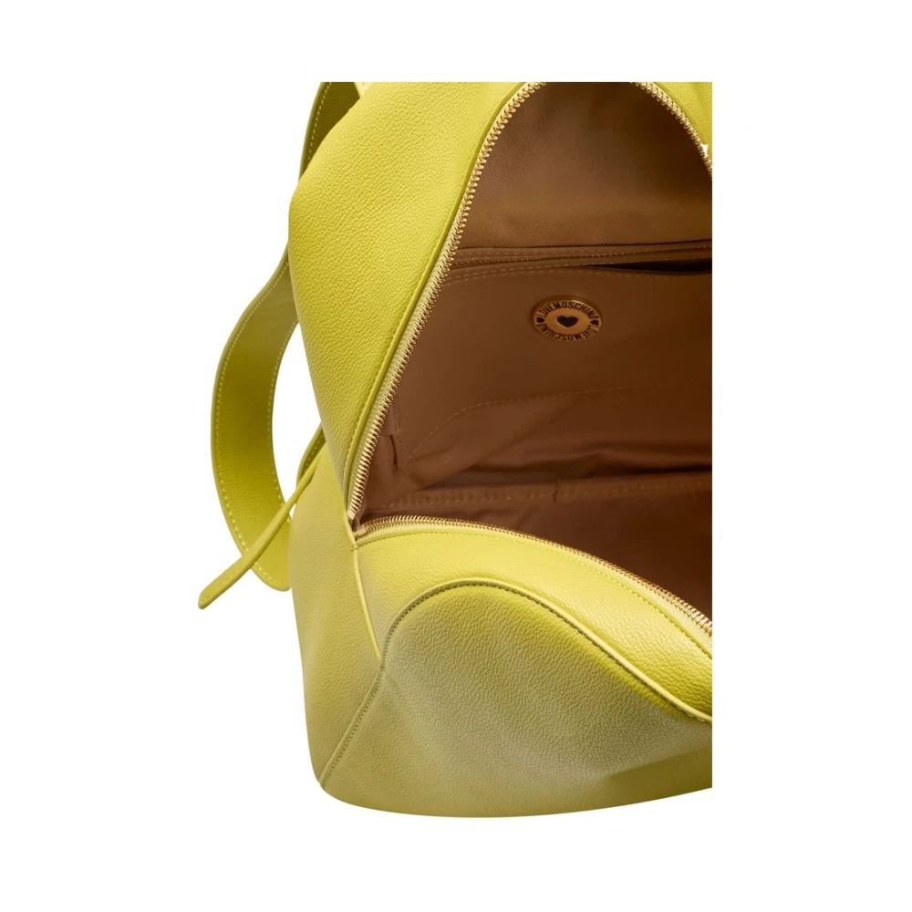 Love Moschino Gele rugzak met verstelbare banden Yellow Dames