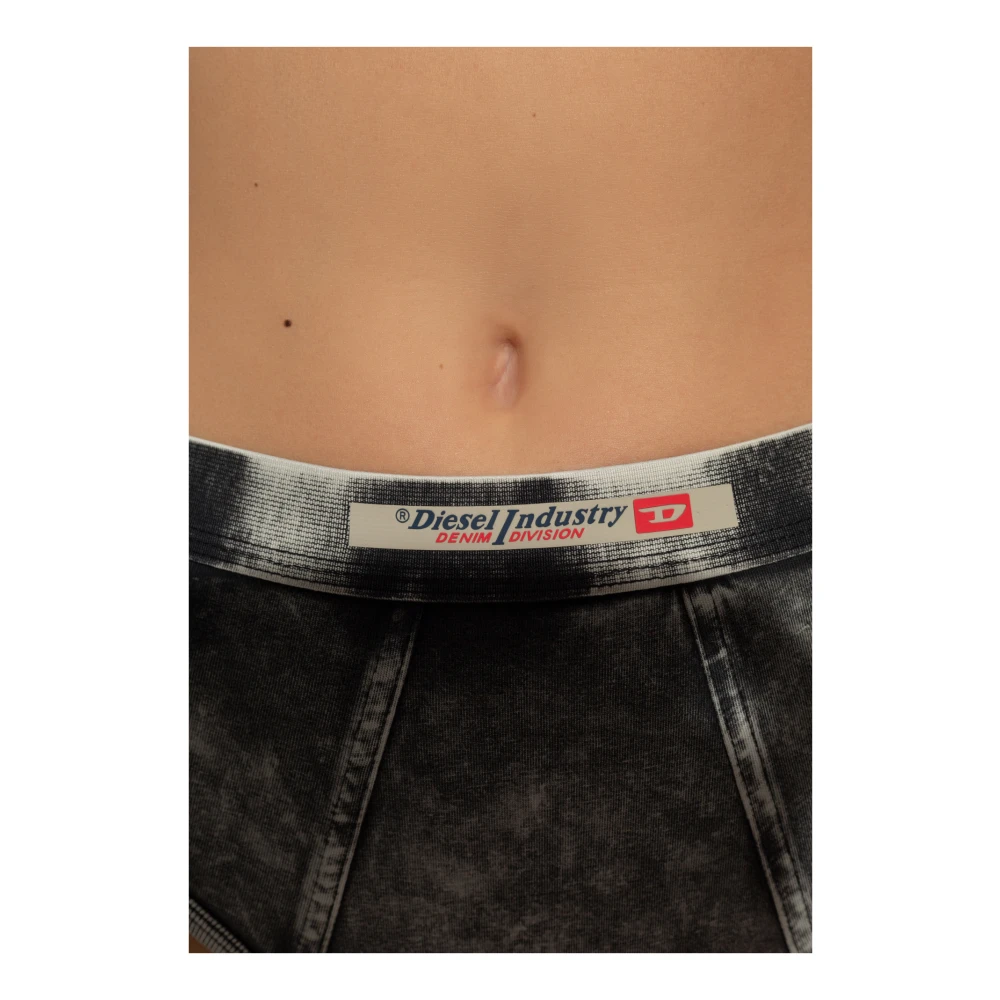 Diesel Slip met print Gray Dames